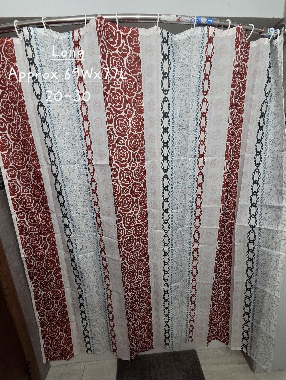 Nwot, Water Resistant Fabric Shower Curtain